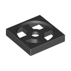 Black Turntable 2 x 2 Plate, Base
