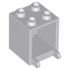 Light Bluish Gray Container, Box 2 x 2 x 2