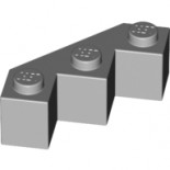 Light Bluish Gray Brick, Modified Facet 3 x 3
