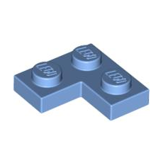 Medium Blue Plate 2 x 2 Corner
