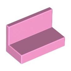 Bright Pink Panel 1 x 2 x 1 with Rounded Corners