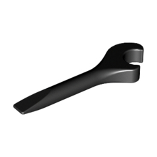 Black Minifig, Utensil Tool Spanner / Screwdriver