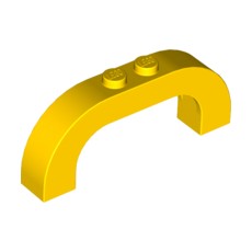 Yellow Brick, Arch 1 x 6 x 2 Curved Top