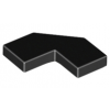 Black Tile, Modified 2 x 2 Corner with Cut Corner