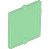 Trans-Green Glass for Window 1 x 2 x 2 Flat Front