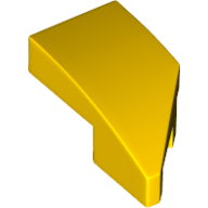 Yellow Wedge 2 x 1 with Stud Notch Left
