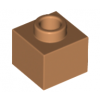 Medium Nougat Brick, Modified 1 x 1 x 2/3 with Open Stud